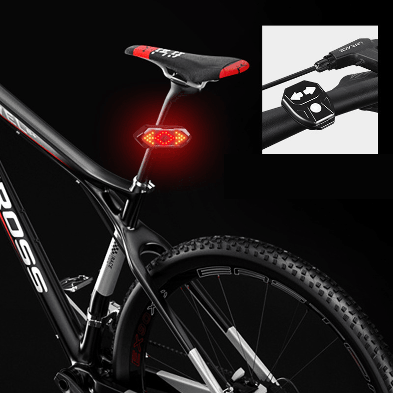 BIKIGHT Remote Control Bicycle Turn Signals with Horn LED Bike Rear Light USB Charging MTB Direction Indicator Smart Cycling Taillight - MRSLM