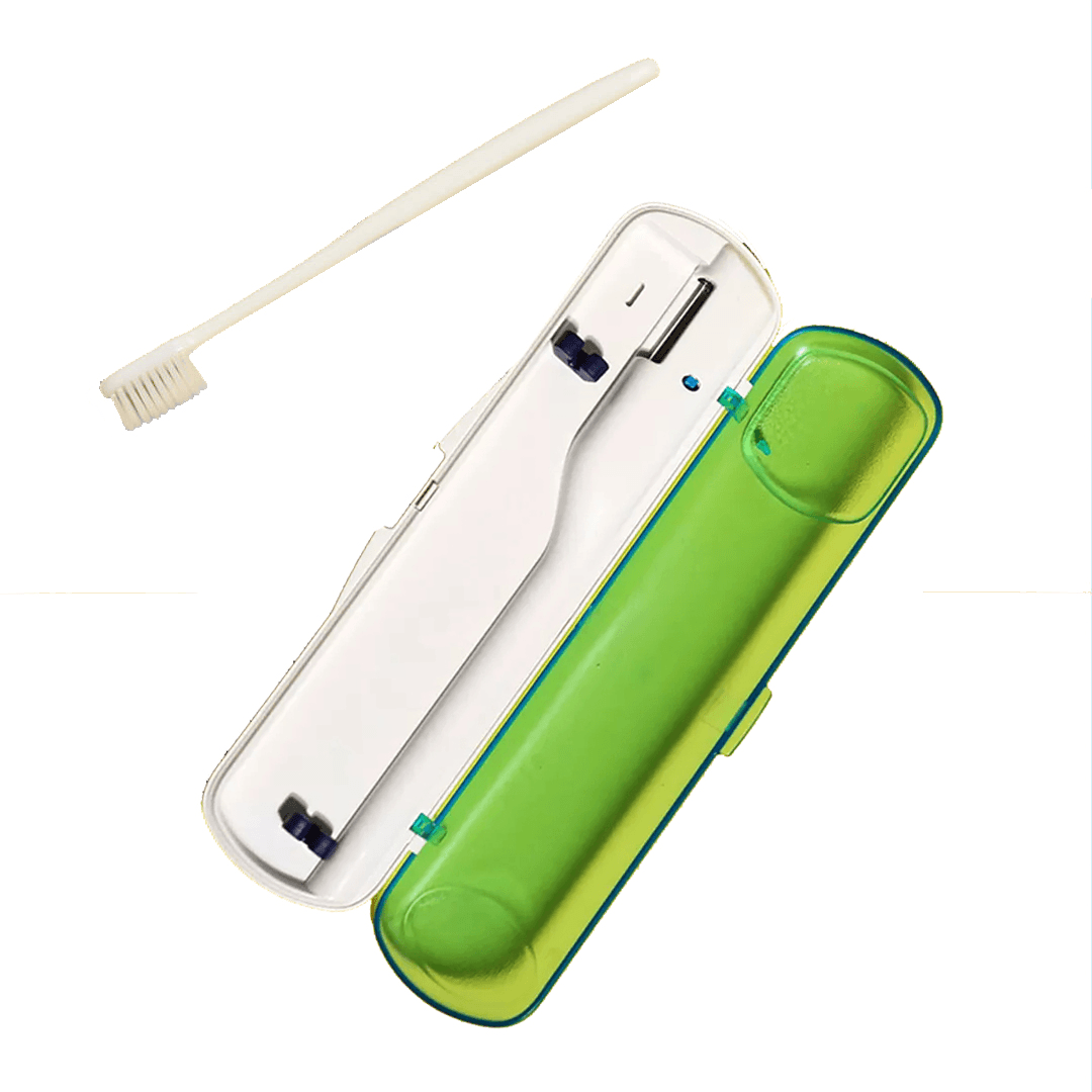 [From ] Outdoor Travel Portable Toothbrush Disinfection Case Storage Box UV Toothbrush Sterilizer Oral Hygiene Home Clean - MRSLM