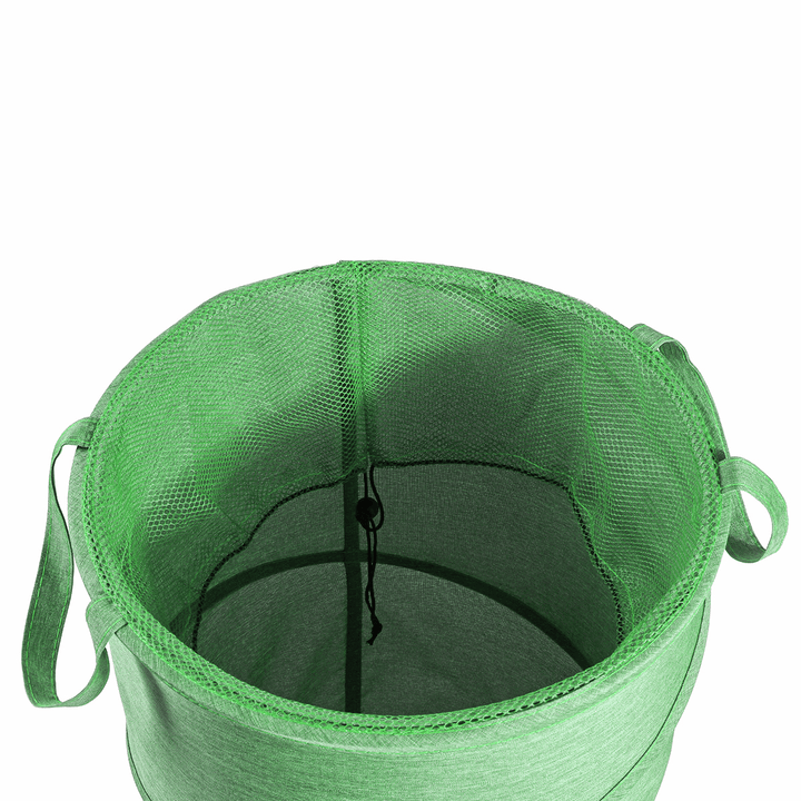 38X38X64Cm Oxford Cloth Laundry Basket Washing Clothes Storage Bag Folding Basket Bin with Wheels - MRSLM