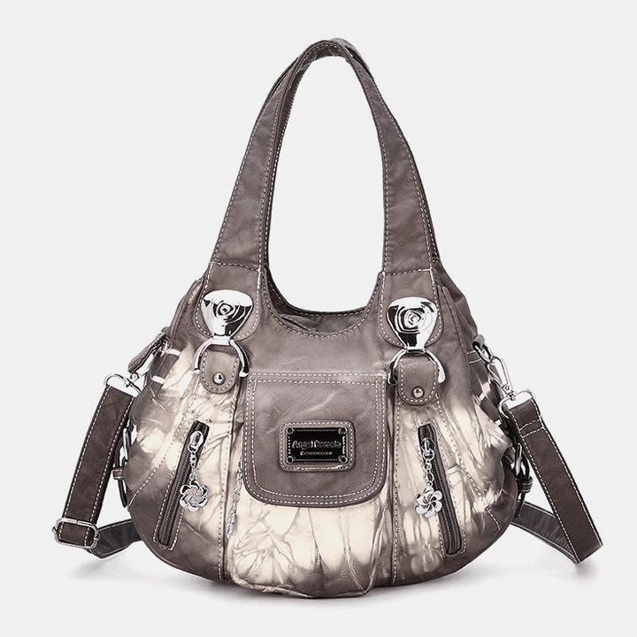 Women Gradient Soft Faux Leather Shoulder Bag Crossbody Bag Handbag - MRSLM