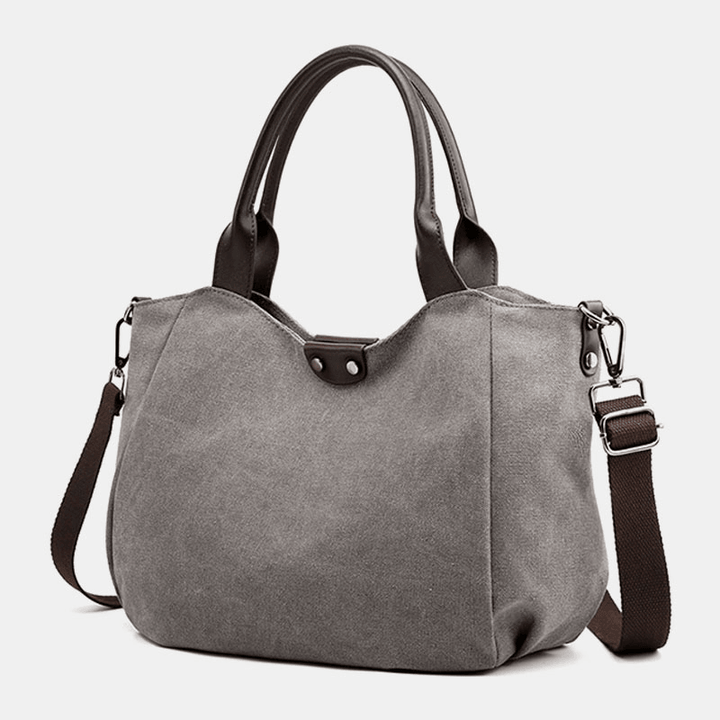 Women Large Capacity Canvas Handbag Shoulder Bag - MRSLM