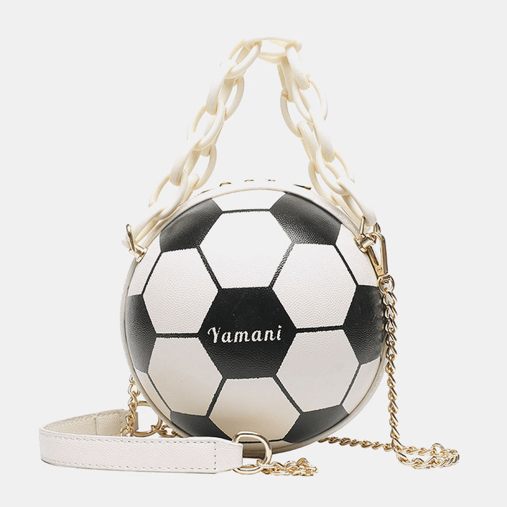 Women Basketball Football Chains Handbag Crossbody Bag Shoulder Bag - MRSLM