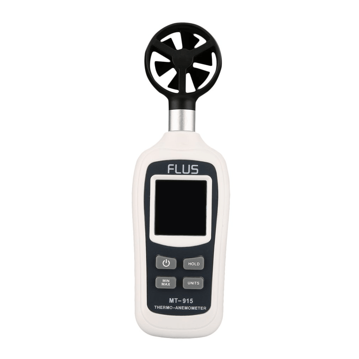 FLUS MT-915 Handheld Digital Anemometer LCD Backlight Air Wind Speed Meter Support over Range Indication - MRSLM