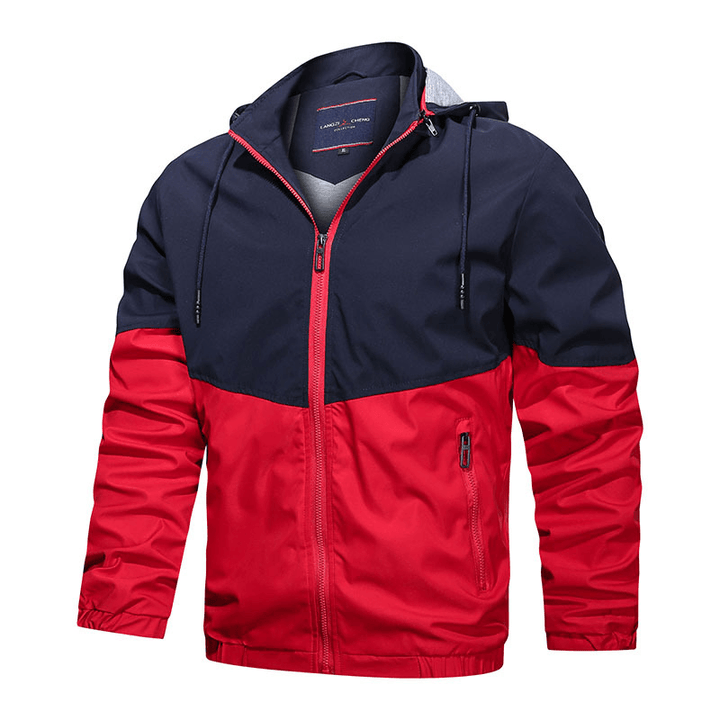 Hooded Stand Collar Casual Men Jacket - MRSLM