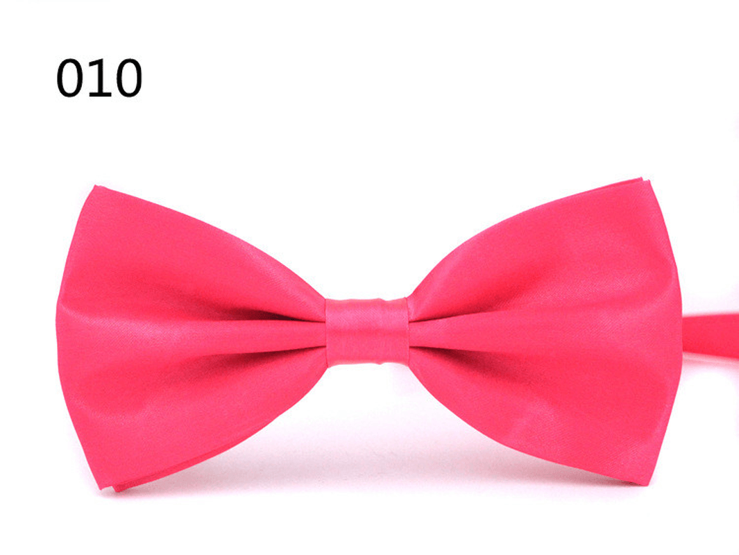 Bright Casual Men'S Solid Color Bow Tie - MRSLM