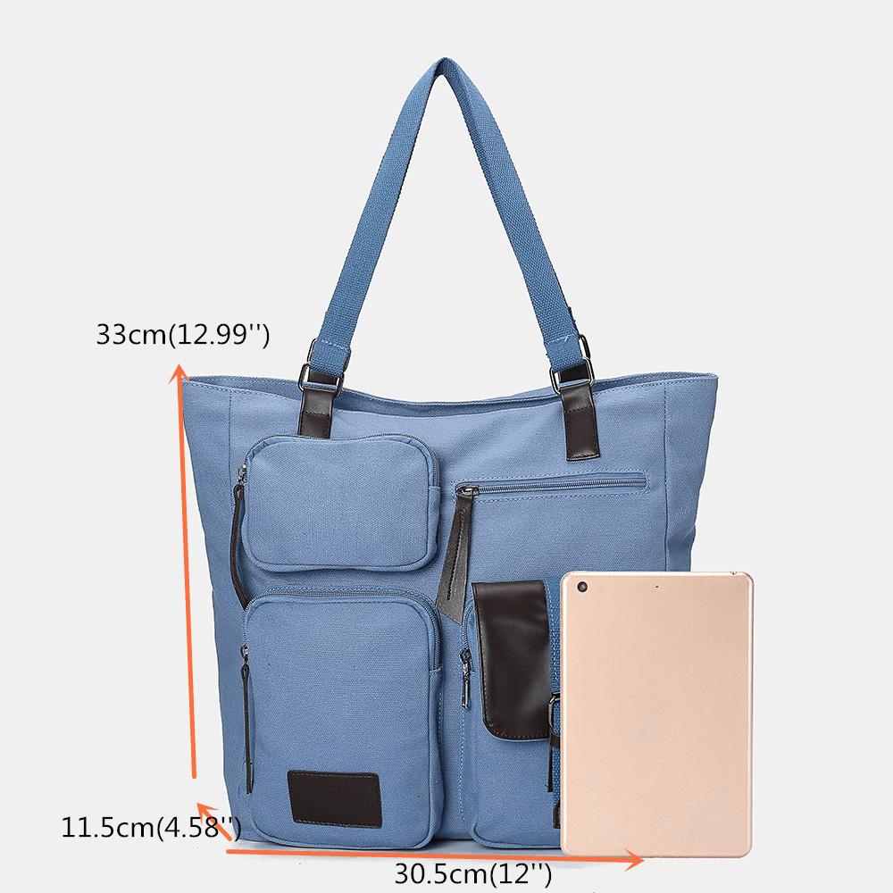 Women Multifunctional Large Capacity Shoulder Bag Backpack Handbag - MRSLM