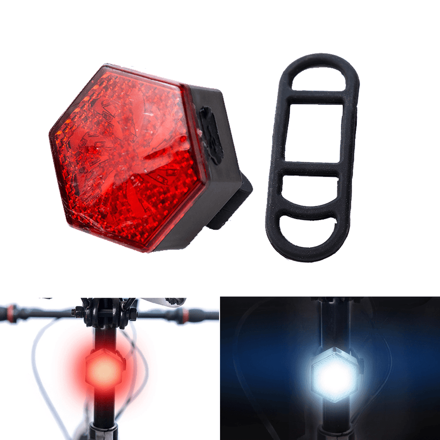 BIKIGHT USB Rechargeable Bike Tail Light Waterproof Ultra Bright LED Bicycle Lights for MTB Road Bike - MRSLM