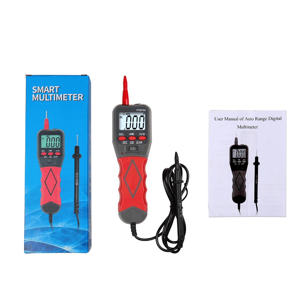 PTM6A Automatic Range Digital Multimeter with Backlight AC DC Voltage Resistance Frequency Temperature Tester - MRSLM
