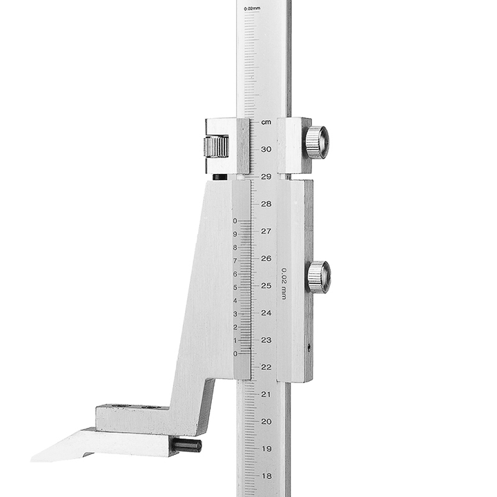 0-200Mm/0-300Mm/0-500Mm Range Steel Vernier Height Gauge with Stand Measure Ruler Tools High Accuracy Carbon Steel Tipped Scriber - MRSLM