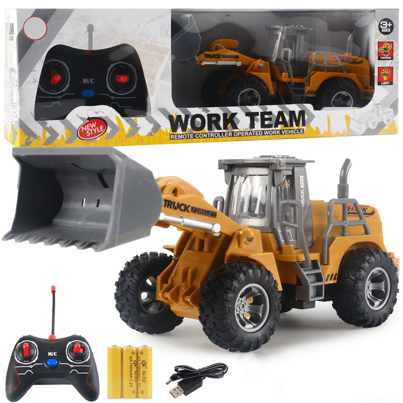 1 Compare 32 Puzzle Remote Control Bulldozer Excavator Toy Bag - MRSLM