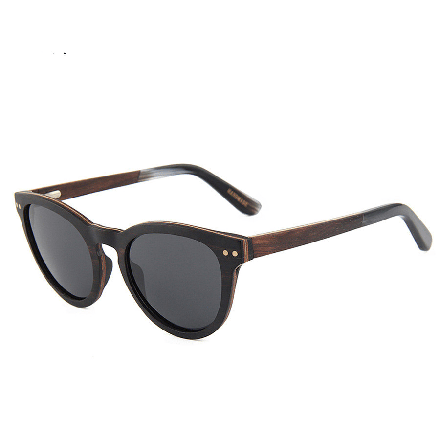 Skateboard Wood Spring Hinge Wooden Polarized Sunglasses - MRSLM