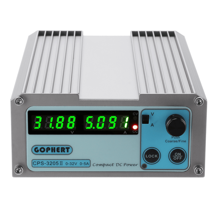 GOPHERT CPS-3205 4 Digits LED Display 110V/220V 0-32V 0-5A Adjustable DC Power Supply Switching Regulated Power Supply - MRSLM