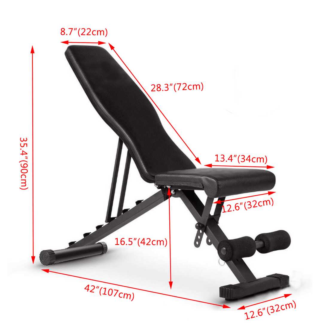Multifunctional Muscle Bench Folding Abdominal Workout Bench Adjustable Weight Bench Gym Home Sport Fitness Equipment - MRSLM