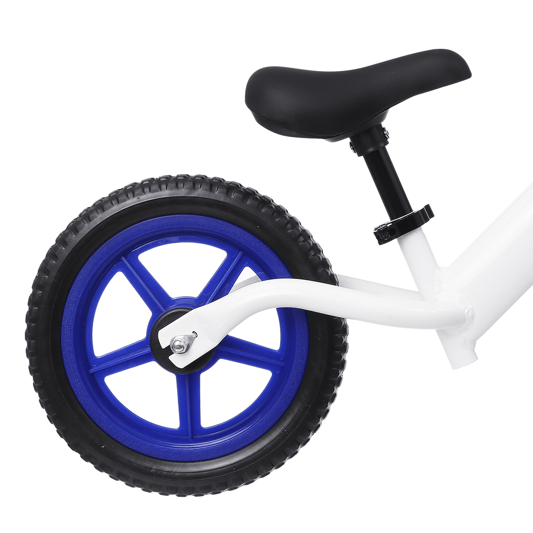 12'' Kids Balance Bike No Pedal Adjustable Seat Handlebar Walking Learning Scooter Children Gift - MRSLM