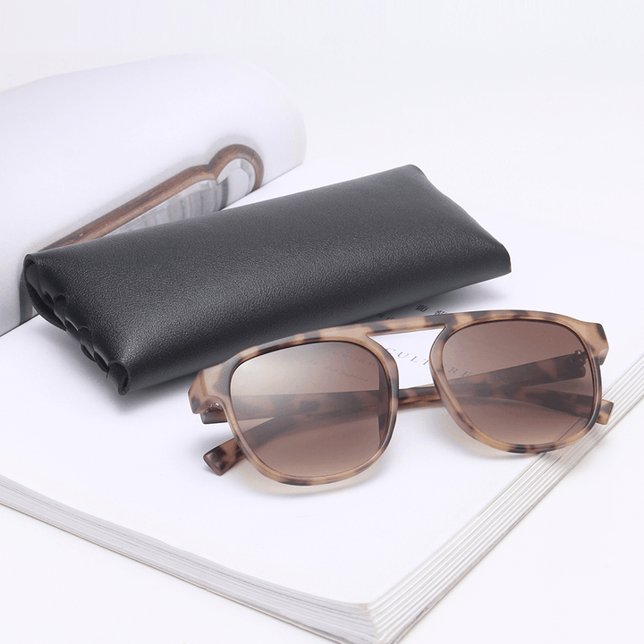 Unisex PC Full Square Frame AC Lens UV Protection Outdoor Fashion Sunglasses - MRSLM
