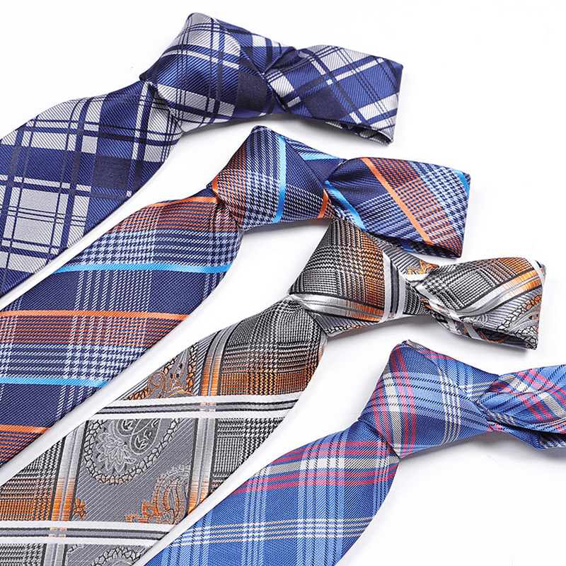 Tie Men'S Polyester Jacquard Yarn-Dyed Fabric - MRSLM