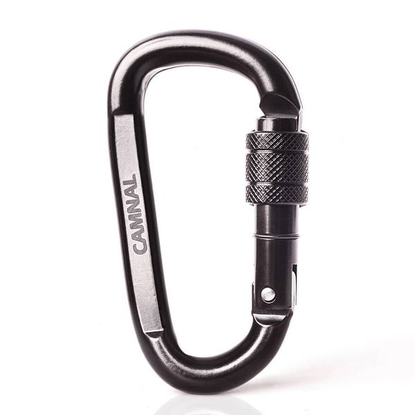 Camnal 30KN D-Type Outdoor Climbing Carabiner Quick-Hanging Safety Screw Lock Buckle - MRSLM