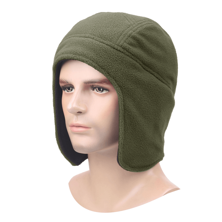Hat Outdoor Men'S plus Velvet Hat Riding Warmth Thickening Female Ski Ear Protection - MRSLM