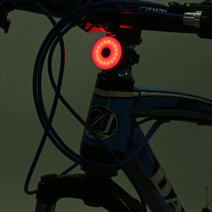 BIKIGHT COB LED Cycling Rear Warning Light 5 Modes USB Rechargeable Waterproof Bike Tail Light - MRSLM