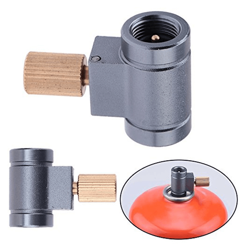 Canister Shifter Refill Adapter Vent Function Gas Burner Camping Stove Cylinders Converter - MRSLM