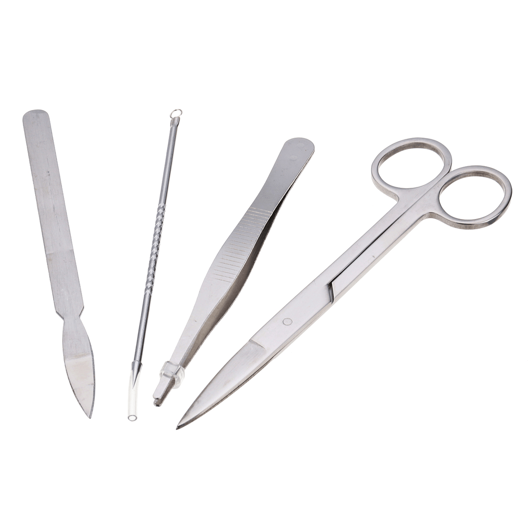 4Pcs/Set Biological Dissecting Dissection Experiment Anatomy Scalpel Tools Kit Scalpel Blade Medical Student Teaching - MRSLM