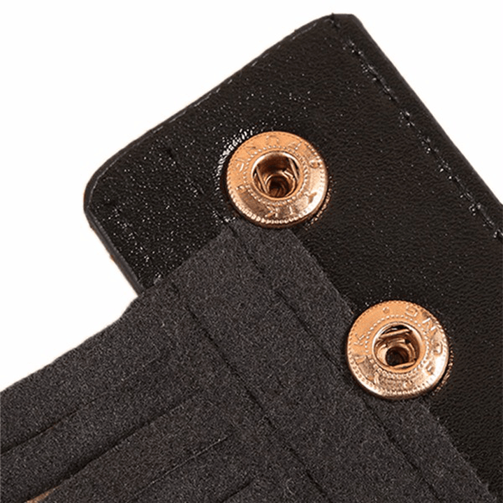 Women Tassel Fringed Belts Leather Snap Button Buckles - MRSLM