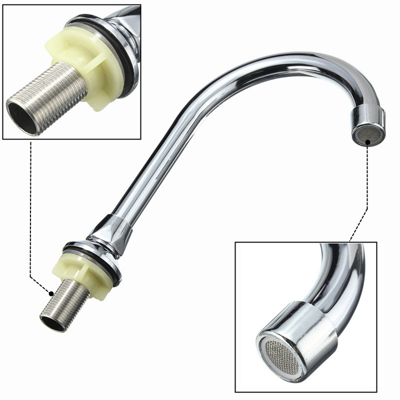 Single Handle Foot Pedal Valve Faucet Kitchen Bathroom Copper Basin Sink Tap - MRSLM