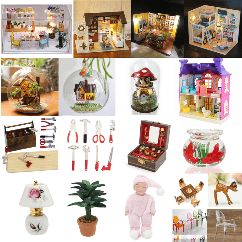 Cuteroom Forest Times Kits Wood Dollhouse Miniature DIY House Handicraft Toy Idea Gift Happy Times - MRSLM