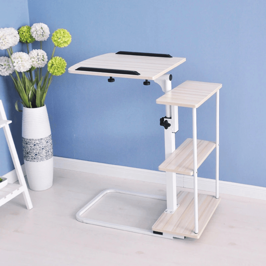 Laptop Desk Table Computer Tray Mobile Height Adjustable Home Bedside - MRSLM