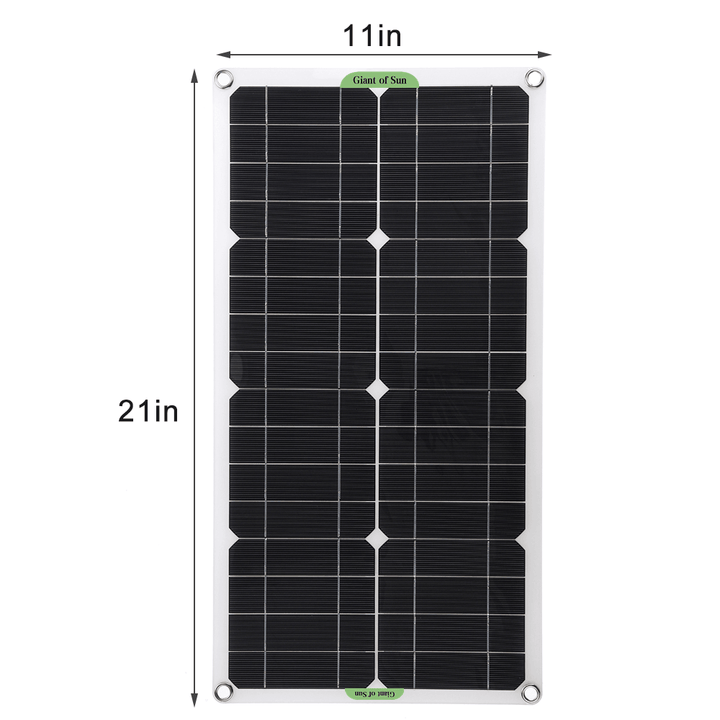 12V 30W Solar Panel Kit Complete 10A 30A 50A 60A Controller RV Camping Car Boat Battery Phone USB Solar Power Bank Charger 12V - MRSLM