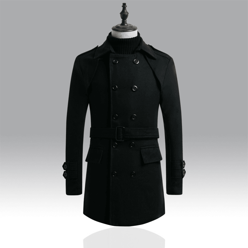2021 Autumn and Winter Foreign Trade New Men'S Woolen Trench Coat - MRSLM