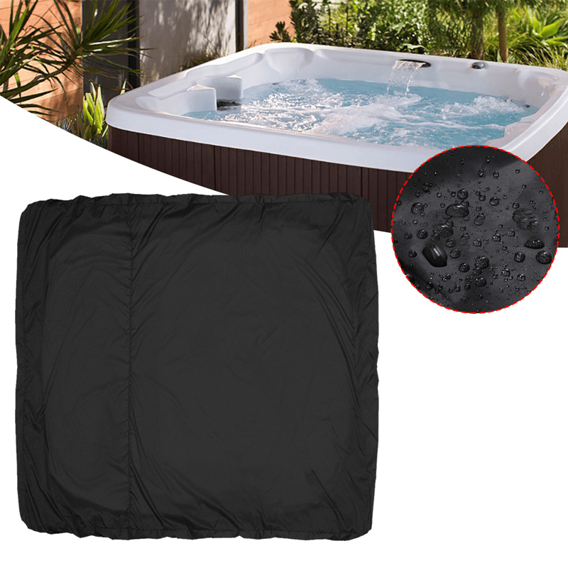 Spa Hot Tub Cover Dustproof Waterproof Square Waterproof Cover Indoor Outdoor Pool Bathtub Cover - MRSLM