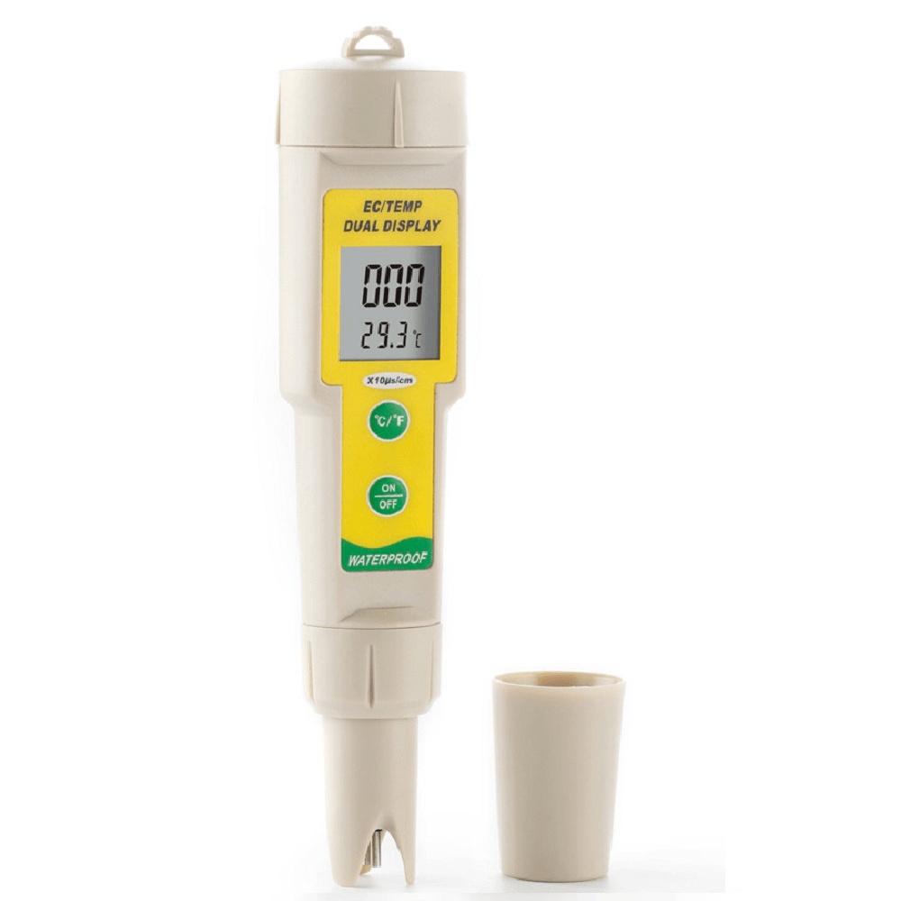 Digital EC Meter Conductivity Pen Tester Water Quality Hardness Temperature Waterproof Tester - MRSLM