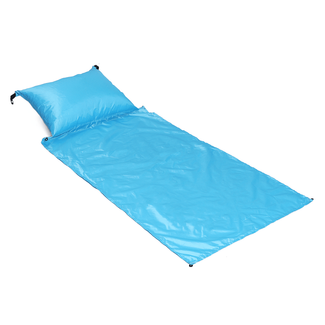 Waterproof Air Cushion Outdoor Picnic Mat with Pillow Portable Moisture-Proof Mat with Ding Beach Grass Mat - MRSLM
