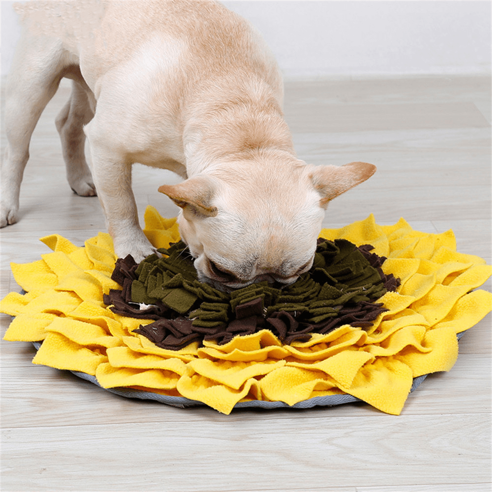 Doglemi Dog Snuffle Mat Dog Training Pet Mat Encourages Natural Foraging Durable Dog Nosework Mat Skills - MRSLM
