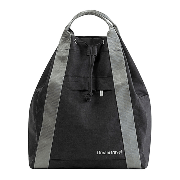 Women Waterproof Large Capacity Drawstring Travel Handbag Duffel Bag Backpack - MRSLM