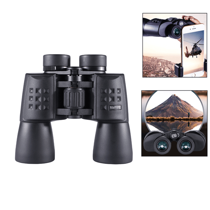 MAIFENG 20X50 Tactical Telescope Waterproof Anti-Fog HD Lens Hunting Telescope Travel High Power Night Vision Camping Binoculars - MRSLM