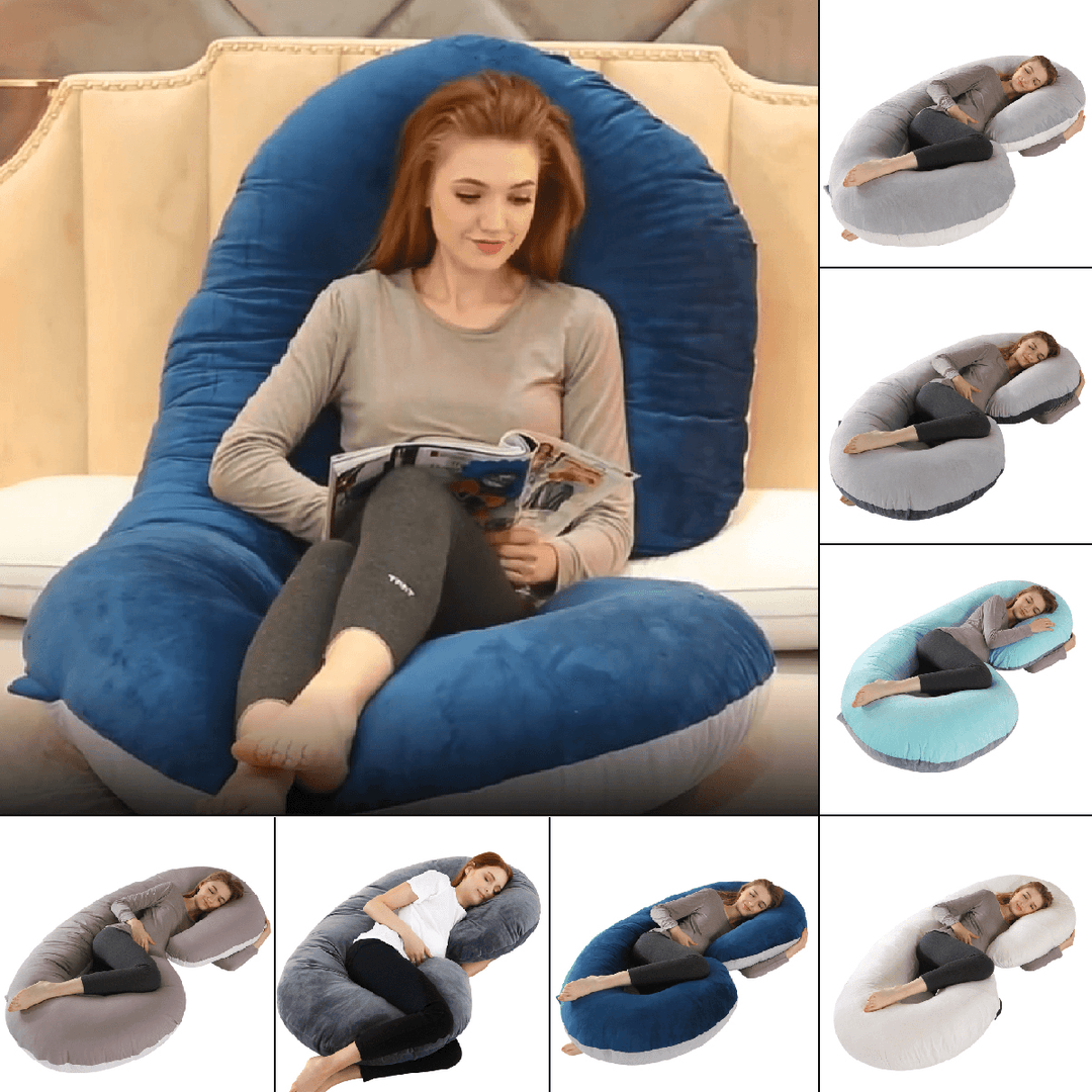 140 X 70Cm Full Body U Shape Pillow Soft Breathable Sleeping Support Pillow for Side Sleepers - MRSLM