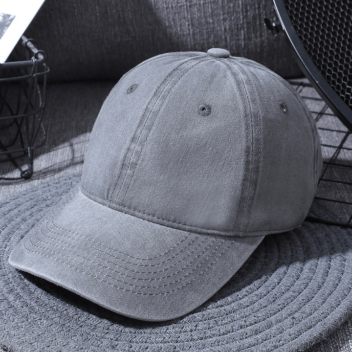 Washed Baseball Caps for Men and Women Outdoor Distressed Sun Hats Simple Caps - MRSLM