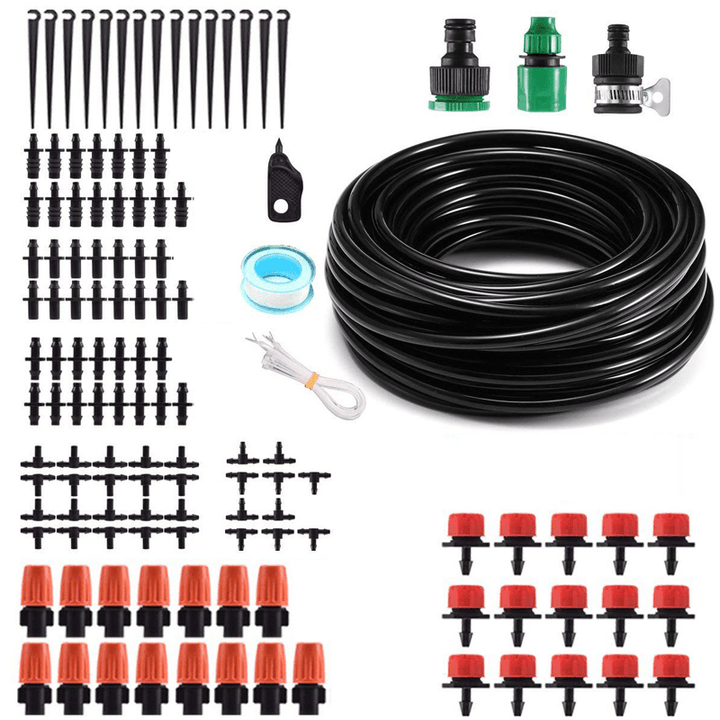 10M 127Pcs Drip Irrigation Set Automatic Irrigation System Garden Watering System Self-Watering Hose Gardening Tools and Equipment - MRSLM