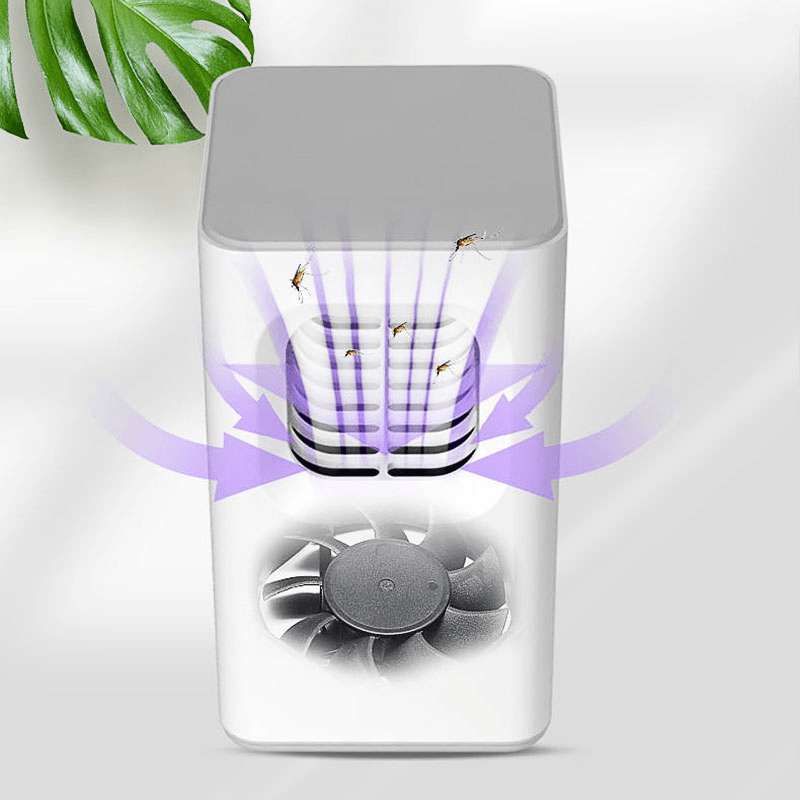 USB Electric Mosquito Killer LED Night Light Trap Lamp Fly Bug Pest Zapper for Home Indoor Camping - MRSLM