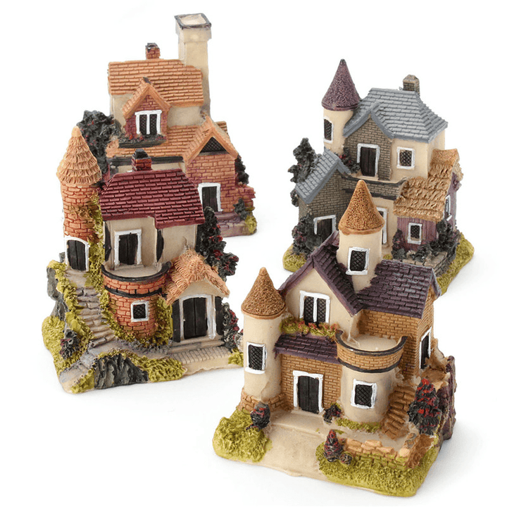 Dollhouse Miniature Kit Garden Dollhouse Micro Landscape DIY Mini Castle Model Toy Home Decoration Gift - MRSLM