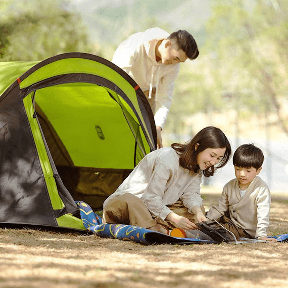 Zenph Double-Layer Tent 3-4 People from 3 Seconds Automatic Opening Family Camping Tent Outdoor Waterproof Sun Shelter - MRSLM