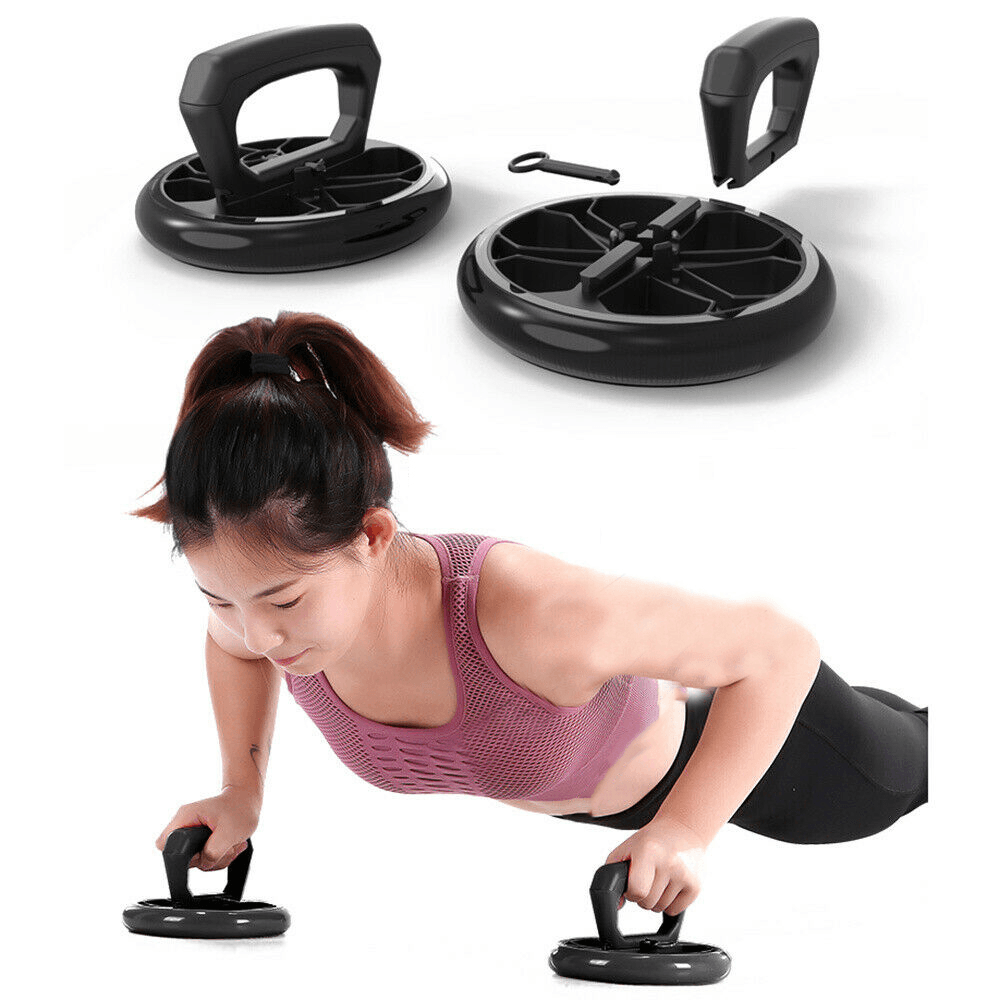 Muscle Training Double Wheel Abdominal Roller Stretch Indoor Sports Exercise Tools Fitness Equipment - MRSLM