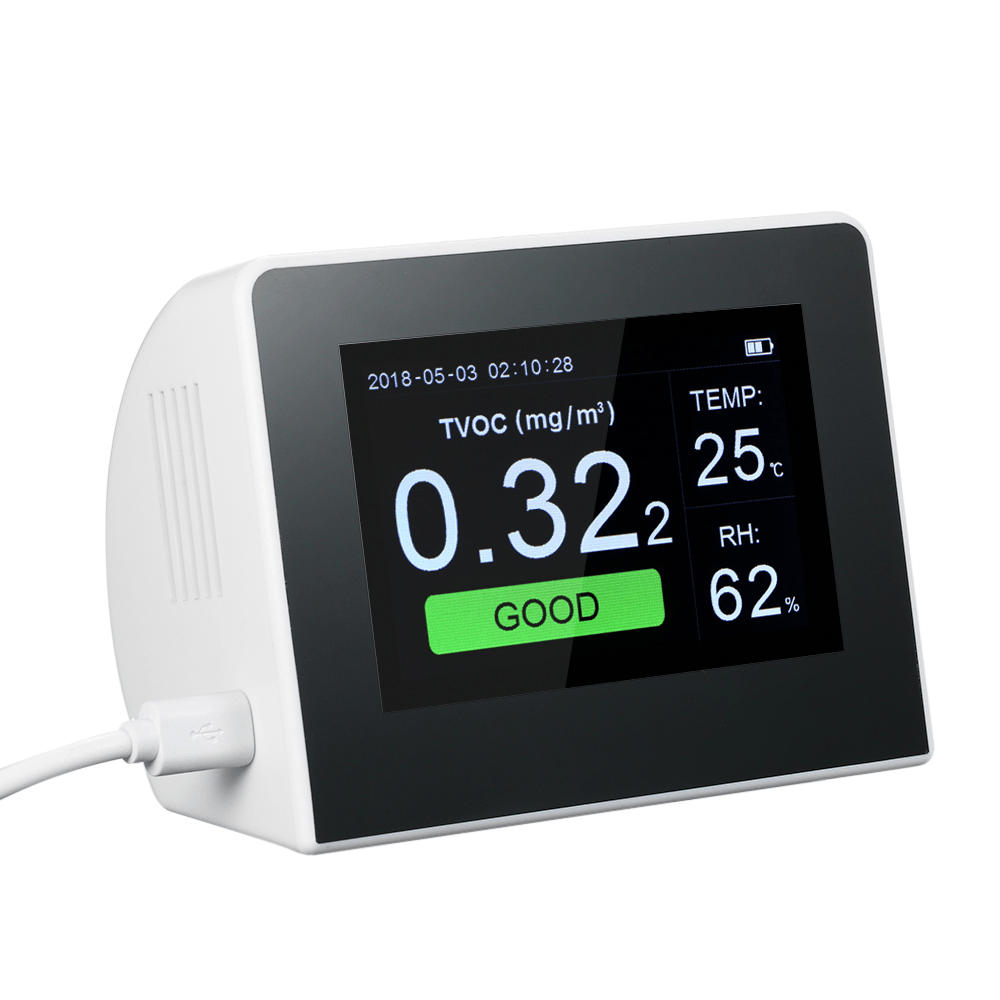 K6-B K6-D Digital Multifunctional Gas Analyzer Air Quality Tester Indoor/Outdoor CO2 Meter HCHO & TVOC Detector Monitor - MRSLM