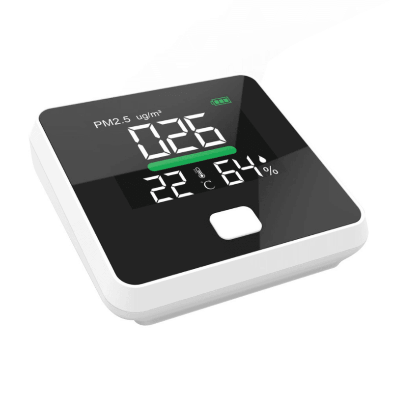 PM2.5 Air Quality Monitor Digital Gas Analyzer Laser Duty Sensor Air Detector Home LED Display Temp and Humidity Test Equipment - MRSLM
