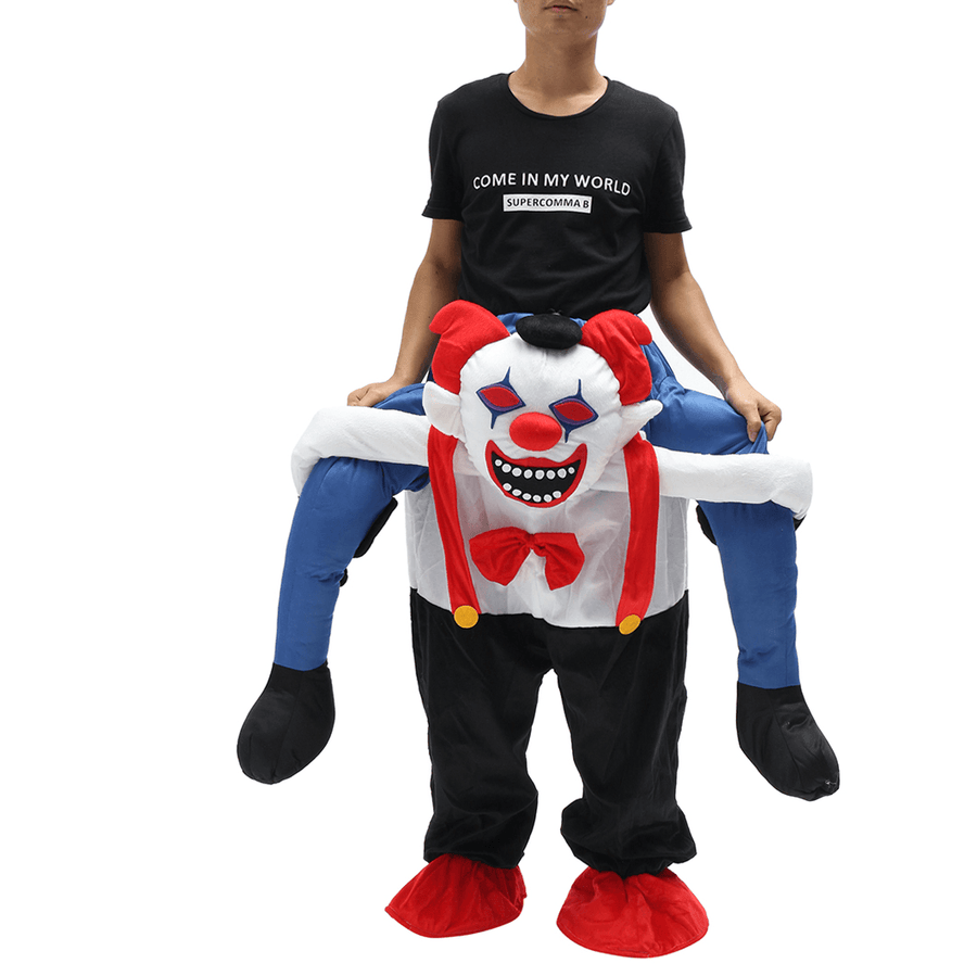 Devil Clown Unisex Dwarf Carry Me Fancy Piggy Back Ride on Dress Mascot Costume Party Pants - MRSLM