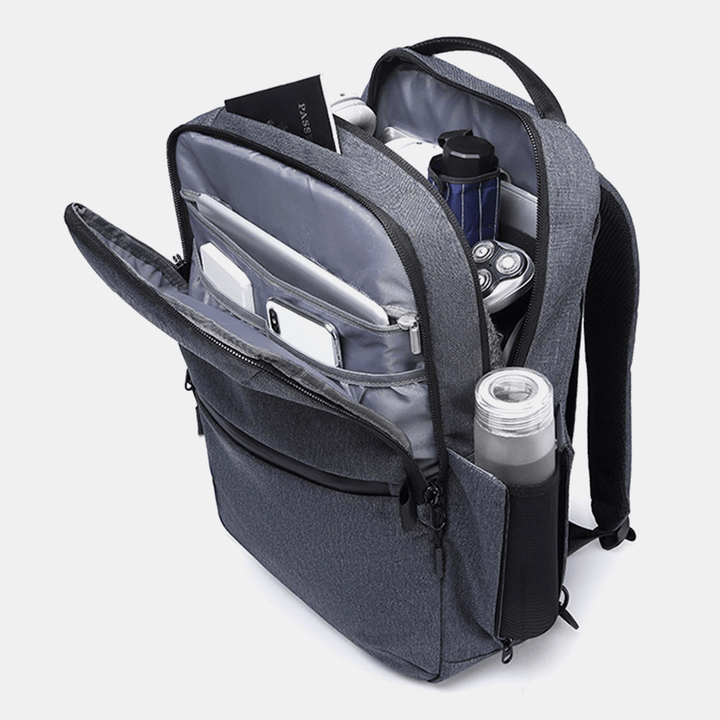 Men Large Capacity Waterproof Detachable Shoulder Strap 15.6 Inch Laptops Case Backpack Shoulder Bag Crossbody Bag - MRSLM