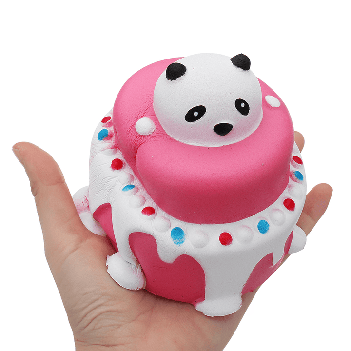 Bear Head Cake Squishy 11*11.5CM Slow Rising with Packaging Collection Gift Soft Toy - MRSLM