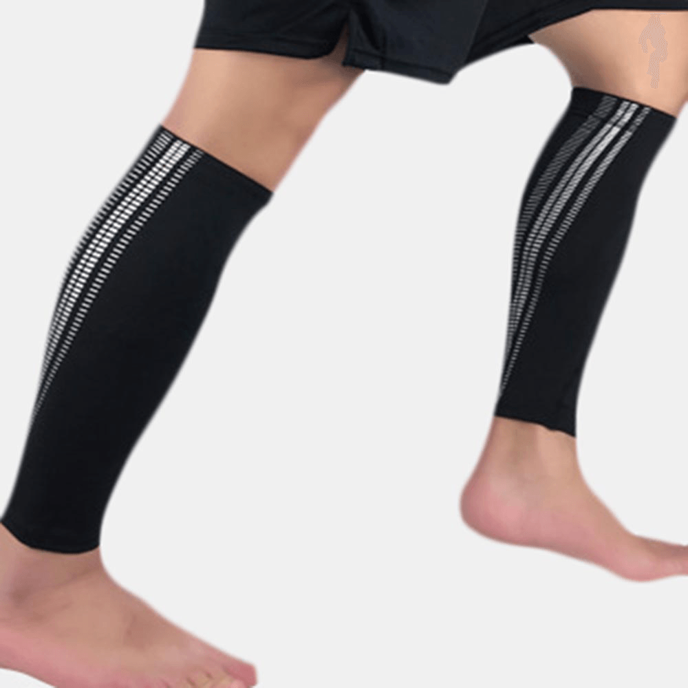 Sports Knee Pads Knitted Breathable Silicone Compression Leggings Sock Compression Stockings - MRSLM